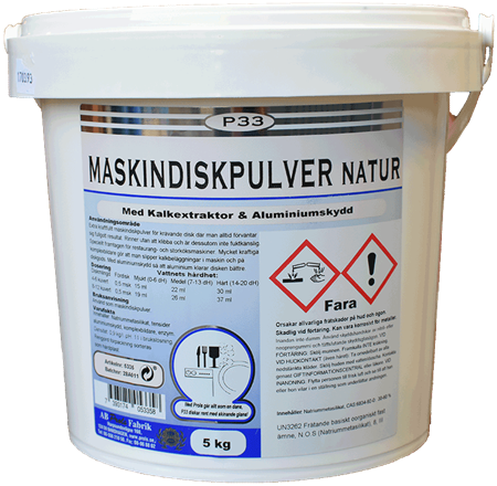 P33  MASKINDISKPULVER NAT   55DL