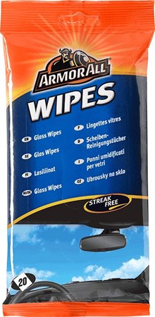 GLASS WIPES FLATPACK      15ST