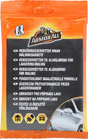 ARMOR ALL PREPARATION WIPES XL 5-PACK